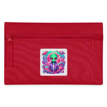 Illustration de voyageur extraterrestre cosmique - Trousse - rouge - Devant