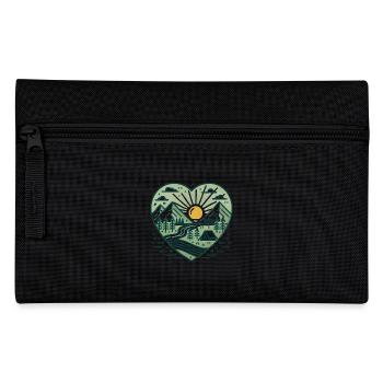 Explore More Camping Heart Design - Pencil Case - black - Front
