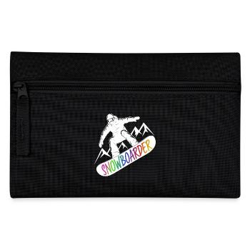 Snowboarders Snowboarding Snowboarding Winter sports - Pencil Case - black - Front