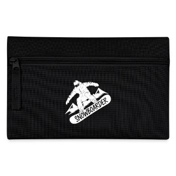 Snowboarders Snowboarding Snowboarding Winter sports - Pencil Case - black - Front
