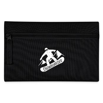 Snowboarders Snowboarding Snowboarding Winter sports - Pencil Case - black - Front