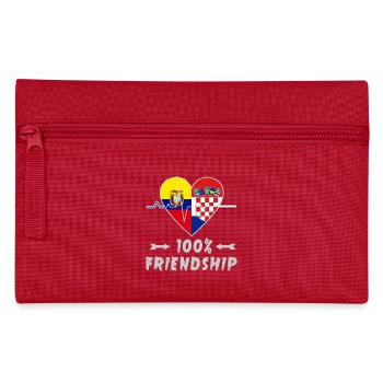 Ecuador and Croatia 100% friendship - Pencil Case - red - Front
