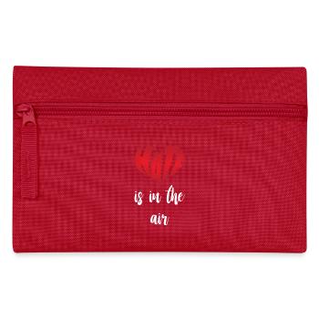 La haine est dans l’air Arrêtez la haine Anti haine - Trousse - rouge - Devant