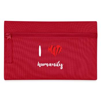 Haine Humanité Arrêter Haine Anti Haine - Trousse - rouge - Devant