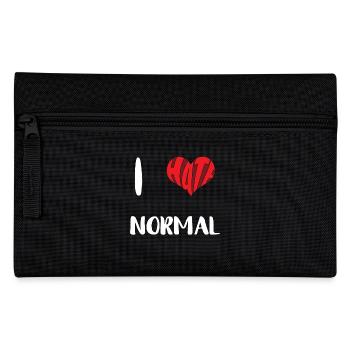 Hass Normal Stopp Hass Anti Hass - Federtasche - Schwarz - Vorne