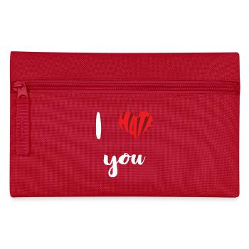 Haïr Tu arrêtes Haine Anti Haine - Trousse - rouge - Devant