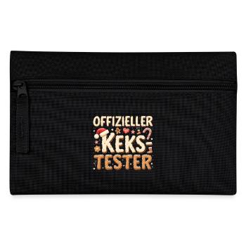 Official Cookie Tester Christmas Cookies Fun - Pencil Case - black - Front