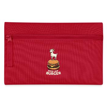 Bock Auf Burger Lustiger Burger Spruch Burger - Pencil Case - red - Front