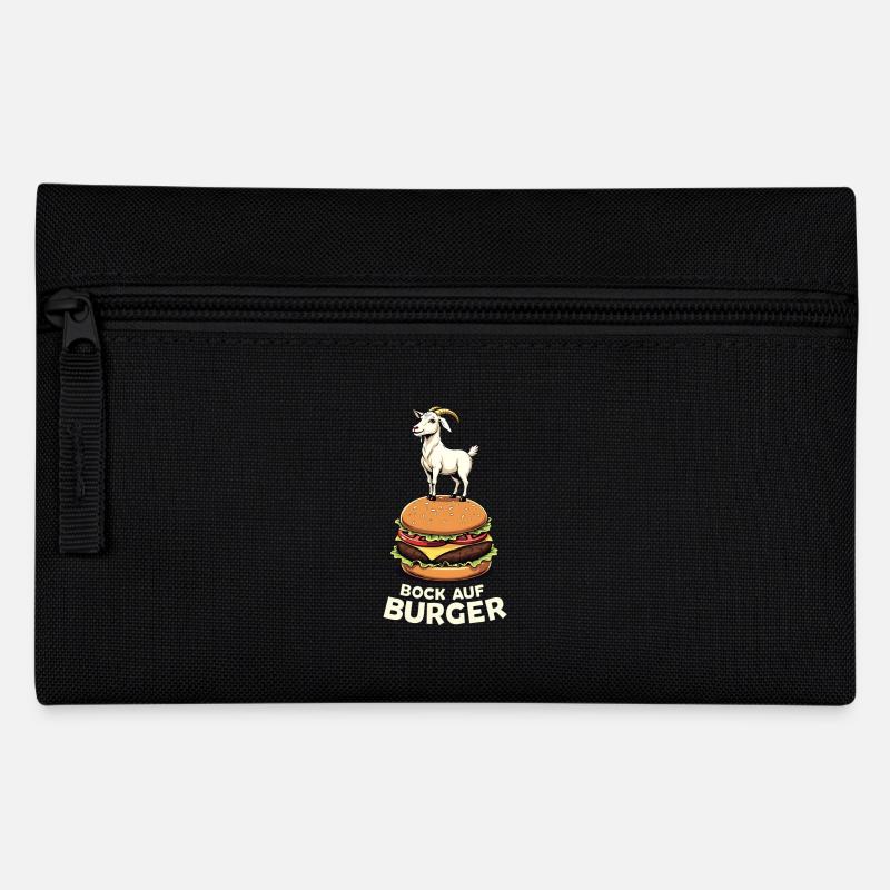 Bock Auf Burger Lustiger Burger Spruch Burger - Federtasche - Schwarz