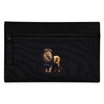 Conception vectorielle de lion majestueux - Trousse - noir - Devant