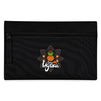 Happy Ugadi - Feier den Neuanfang mit Freude - Federtasche - Schwarz - Vorne