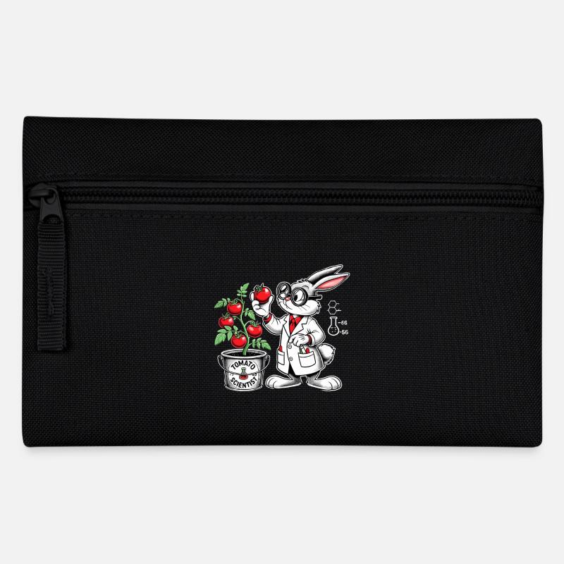 Tomaten Wissenschaftler Wissenschaft Hase Geschenk - Federtasche - Schwarz