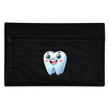 Conception de dessin animé de dent souriante - Trousse - noir - Devant