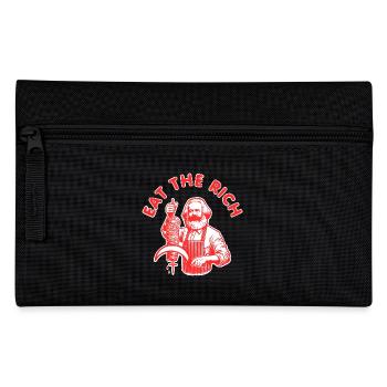 Eat the rich - Federtasche - Schwarz - Vorne