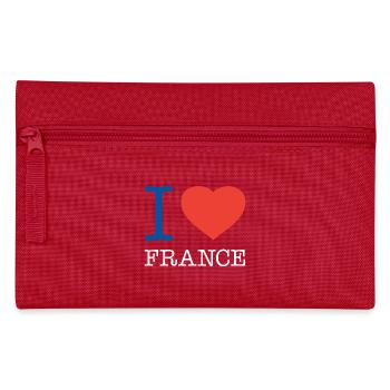 I LOVE FRANCE - Pencil Case - red - Front