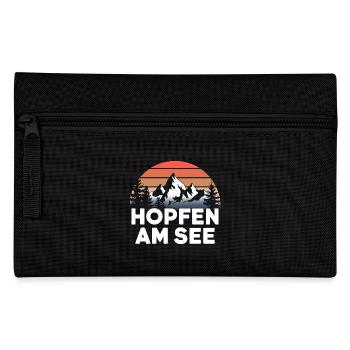 Hopfen am See Berge Urlaub Wandern - Federtasche - Schwarz - Vorne