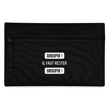 GROUPIR IL FAUT RESTER GROUPIR - Trousse - noir - Devant