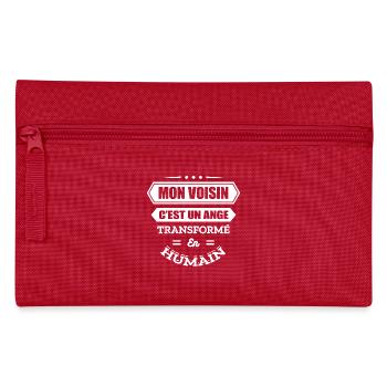 MON VOISIN C'EST UN ANGE TRANSFORMÉ EN HUMAIN - Trousse - rouge - Devant