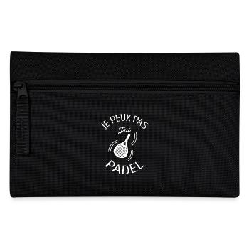 JE PEUX PAS J'AI PADEL - Trousse - noir - Devant