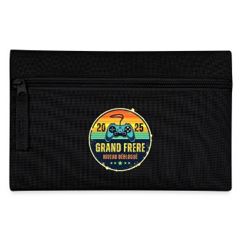 Grand Frère 2025 Annonce Naissance Geek Gamer - Trousse - noir - Devant