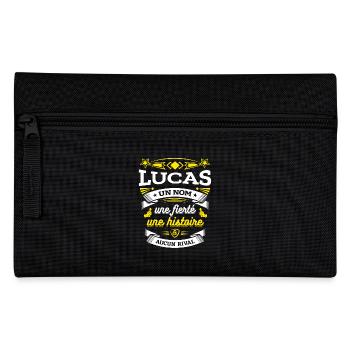 LUCAS UN NOM UNE FIERTÉ AUCUN RIVAL - Trousse - noir - Devant