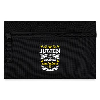 JULIEN UN NOM UNE FIERTÉ AUCUN RIVAL - Trousse - noir - Devant
