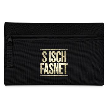 S Isch Fasnet - Karneval Fasching Spruch - Federtasche - Schwarz - Vorne