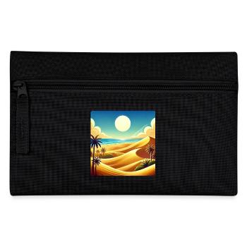 Desert Sea Beach Sand Dunes Gran Canaria - Pencil Case - black - Front