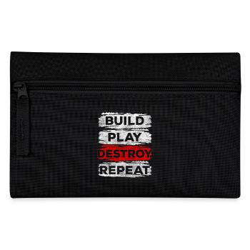 Building blocks Children's World - Pencil Case - black - Front
