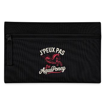 tee shirt I can't I have Aquapony - Pencil Case - black - Front