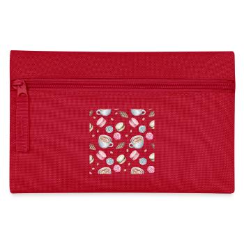 Kaffee und Süßigkeiten Coffee and Sweets - Pencil Case - red - Front
