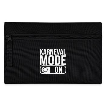 Karneval Mode On Fasching Fasnet - Federtasche - Schwarz - Vorne