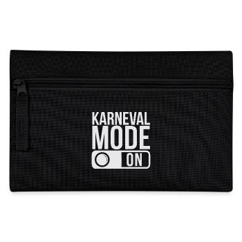 Karneval Mode On Fasching Fasnet - Federtasche - Schwarz - Vorne