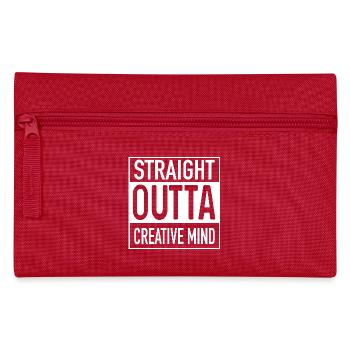 Straight OUTTA Creative Mind - Federtasche - Rot - Vorne
