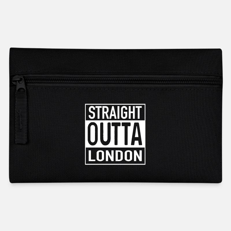 Straight OUTTA LONDON - Federtasche - Schwarz