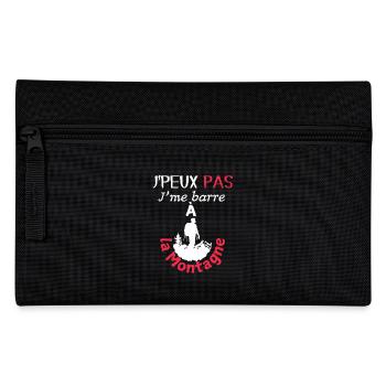 J'peux pas, j'me barre à la montagne - Trousse - noir - Devant