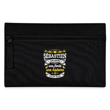SÉBASTIEN UN NOM UNE FIERTÉ AUCUN RIVAL - Trousse - noir - Devant