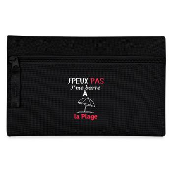 J'peux pas, j'me barre à la plage - Trousse - noir - Devant