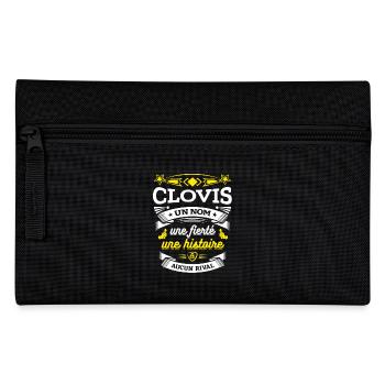 CLOVIS UN NOM UNE FIERTÉ AUCUN RIVAL - Trousse - noir - Devant