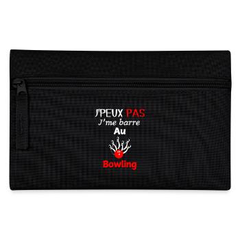 Bowling-Fan – ich gehe bowlen - Federtasche - Schwarz - Vorne