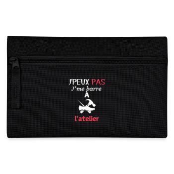 Humour Bricolage – J'me barre à l'atelier - Trousse - noir - Devant