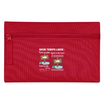 My free time: 100% fishing - Pencil Case - red - Front