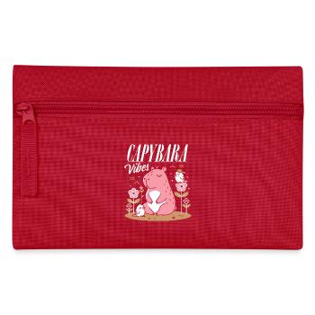 Ambiance détendue de Capybara - Trousse - rouge - Devant