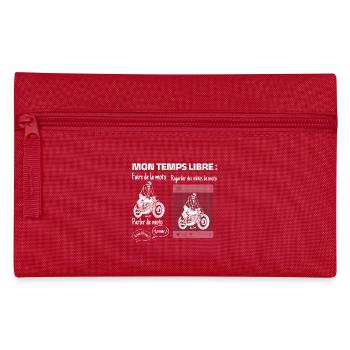 Mon temps libre : 100% moto - Trousse - rouge - Devant
