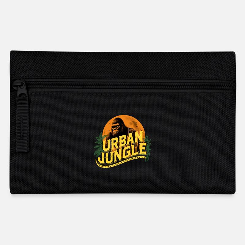 Urban Jungle Logo Farbe - Federtasche - Schwarz