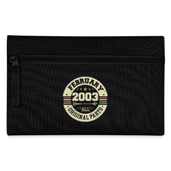 Février 2003 Vintage Cadeau d’anniversaire 2003 - Trousse - noir - Devant