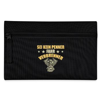Combustion Engine Car Saying - Pencil Case - black - Front