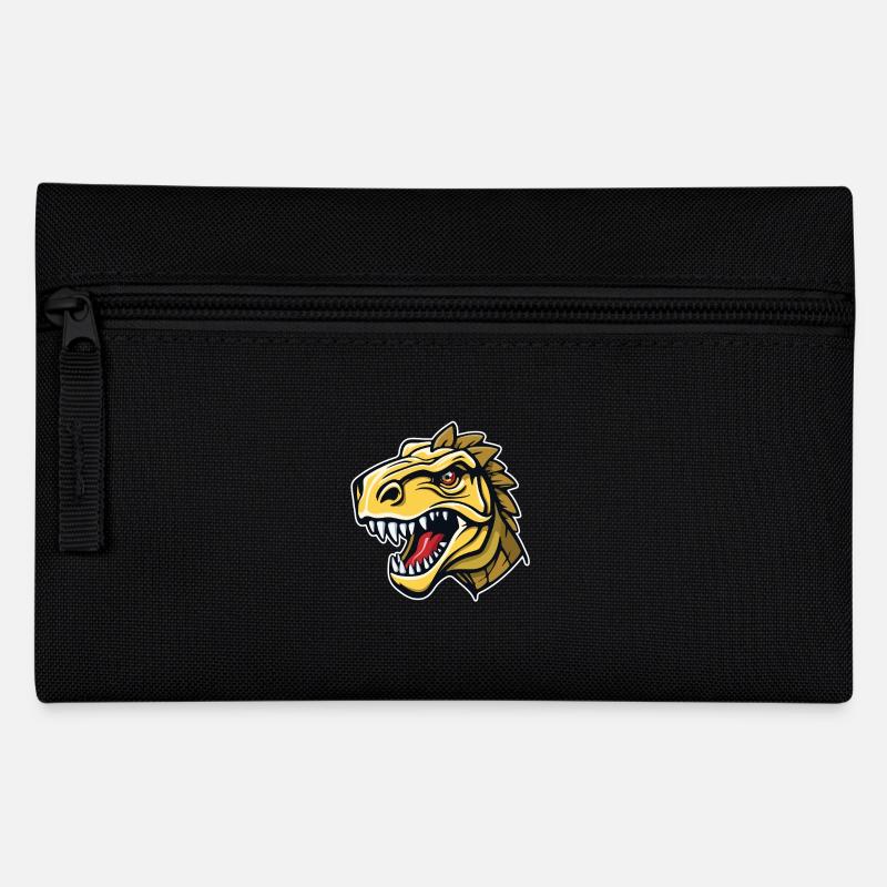 Illustration of a -looking raptor - Pencil Case - black