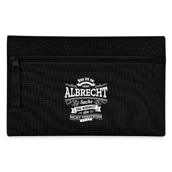 ALBRECHT, DER KATALYSATOR FÜR DEINEN ERFOLG - Federtasche - Schwarz - Vorne