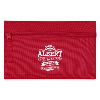 ALBERT, DER KATALYSATOR FÜR DEINEN ERFOLG - Federtasche - Rot - Vorne